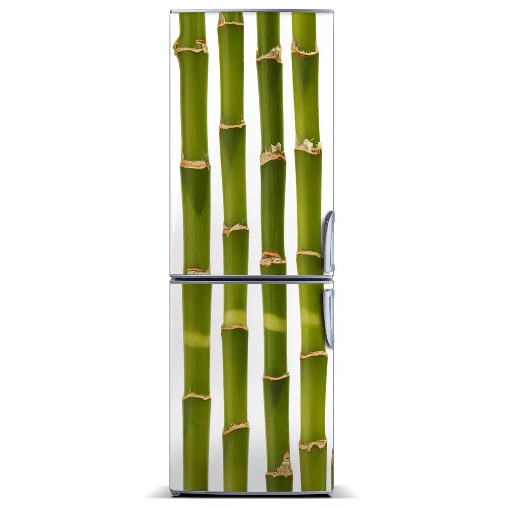 Tulup Kühlschrankdekoration - Magnetmatte - 70 cm x 190 cm - Magnet auf dem Kühlschrank - Bambus